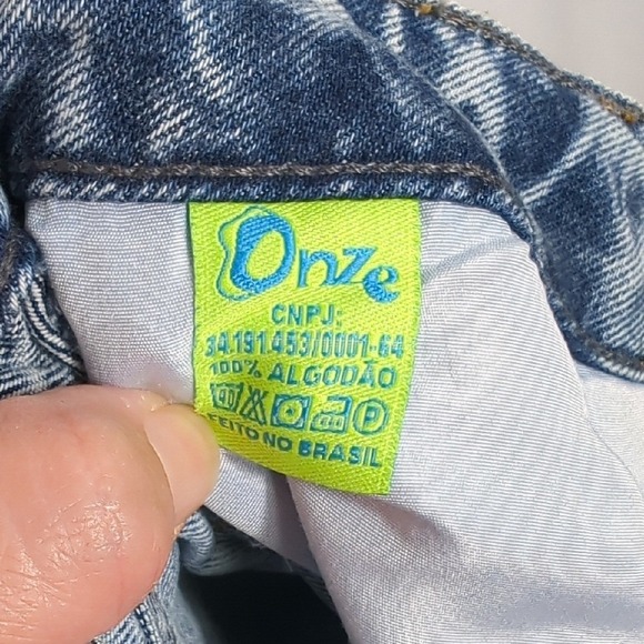 Onze Denim Made in Brasil Wide Leg Denise Light Wash Size Women's 6 RARE HTF - Picture 13 of 15